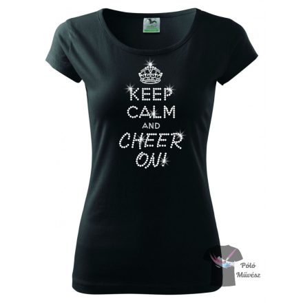 Cheerleader rhinestone T-shirt