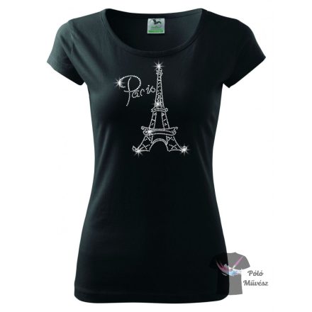 Paris rhinestone T-shirt