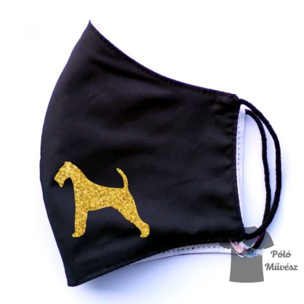 Airedale Terrier face mask, dog mask