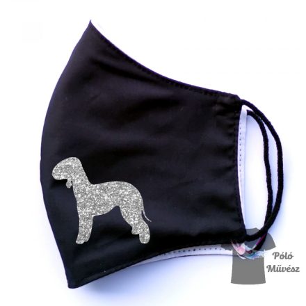 Bedlington Terrier face mask, dog mask