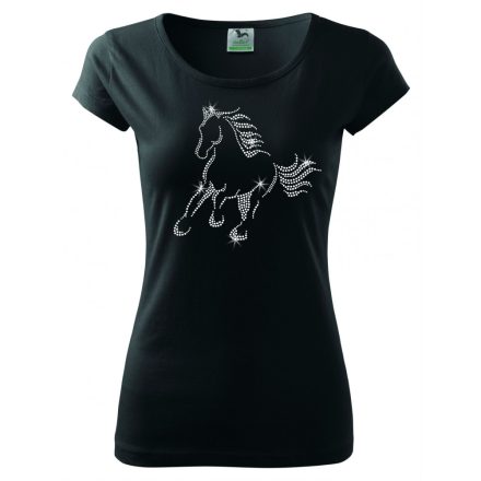 Horse rhinestone T-shirt - Horse Crystal Shirt