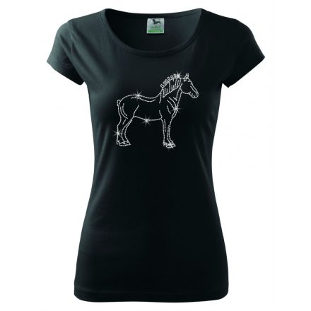 Clydesdale Horse T-shirt with rhinestone