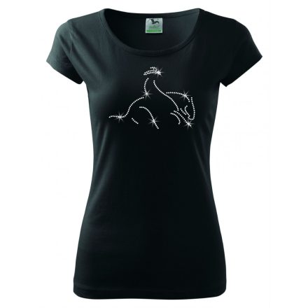 Reining Horse T-shirt with rhinestone