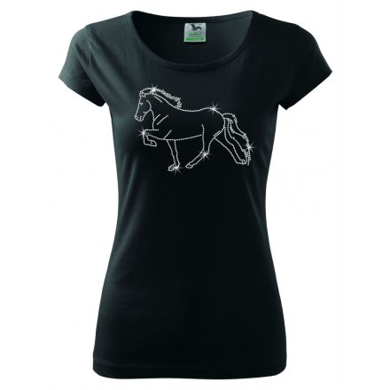 Icelandic Horse rhinestone T-shirt 