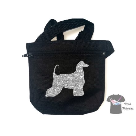Afghan Hound Dog Treat bag with adjustable belt