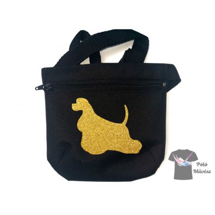 American Cocker Spaniel Dog Treat bag with adjustable belt