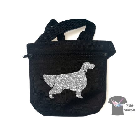 English Setter Dog Treat bag with adjustable belt