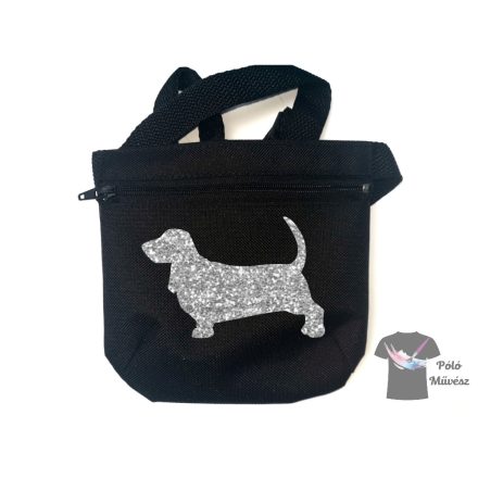 Basset Hound Dog Treat bag with adjustable belt