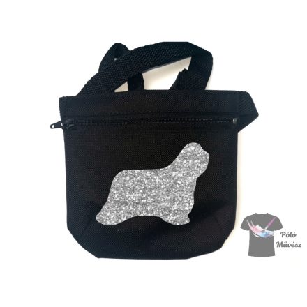 Bearded Collie Dog Treat bag with adjustable belt
