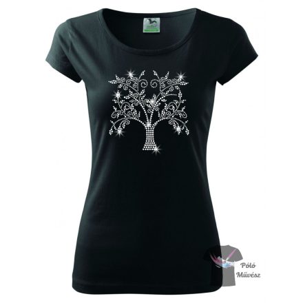 Tree rhinestone T-shirt