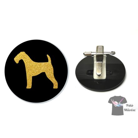 Airedale Terrier Ring Number Clip
