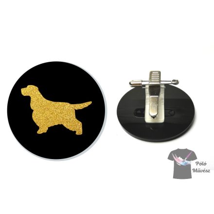 English Cocker Spaniel Ring Number Clip