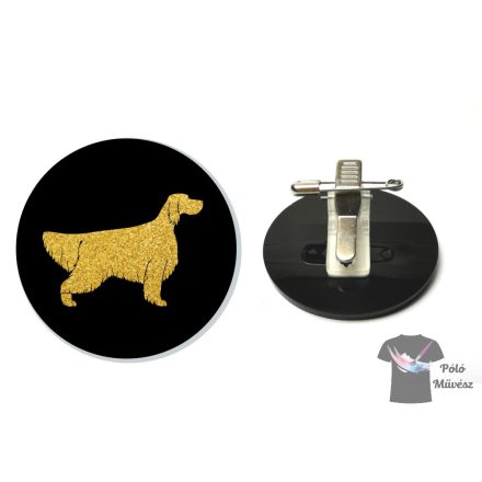 English Setter Ring Number Clip