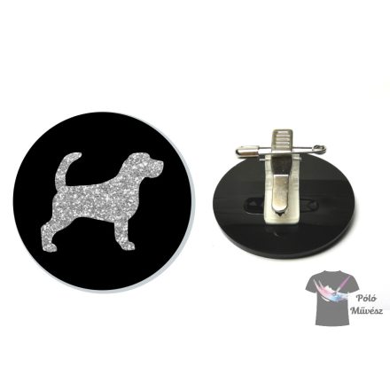 Beagle Ring Number Clip