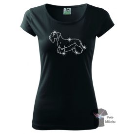   Cesky Terrier Rhinestone T-shirt - Cesky Terrier Crystal Shirt