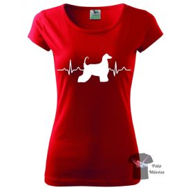 Afghan Hound heartbeat T-shirt / Hoodie