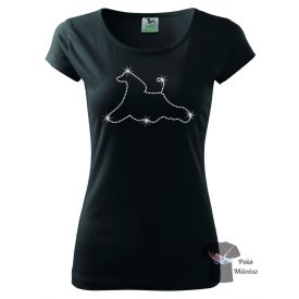 Afghan Hound Rhinestone T-shirt - Afghan Hound Crystal Shirt