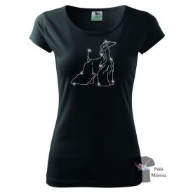 Afghan Hound Rhinestone T-shirt - Afghan Hound Crystal Shirt