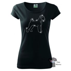   Airedale Terrier Rhinestone T-shirt - Airedale Terrier Crystal Shirt