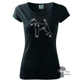   Airedale Terrier Rhinestone T-shirt - Airedale Terrier Crystal Shirt