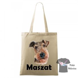 Airedale Terrier Bevásárlótáska - Kérd Saját névvel