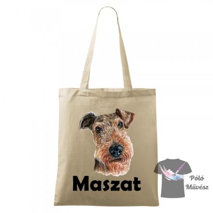 Airedale Terrier Bevásárlótáska - Kérd Saját névvel