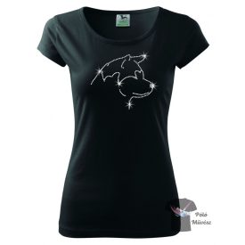 Akita Rhinestone T-shirt - Akita Crystal Shirt