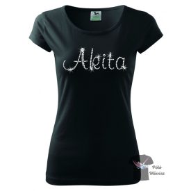 Akita Rhinestone T-shirt - Akita Crystal Shirt