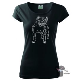   American Bulldog Rhinestone T-shirt - American Bulldog Crystal Shirt