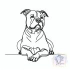 American Staffordshire Terrier T-shirt - Amstaff Shirt / Hoodie