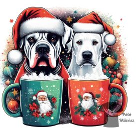 Christmas Dogo Argentino T-shirt - Dogo Argentino Tee