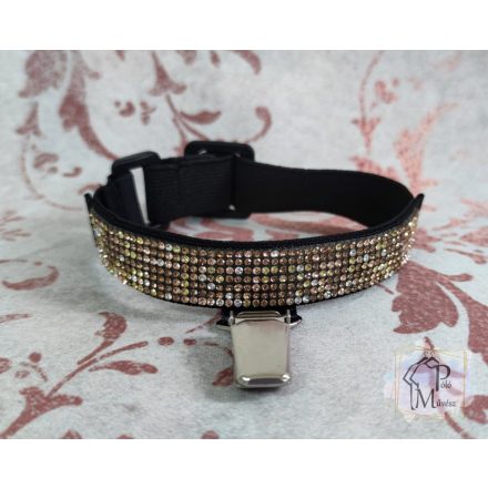 Ringnumber holder armband with rhinestones