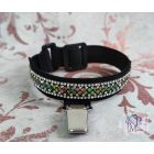 Ringnumber holder armband with rhinestones