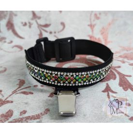 Ringnumber holder armband with rhinestones