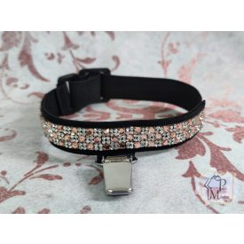 Ringnumber holder armband with rhinestones