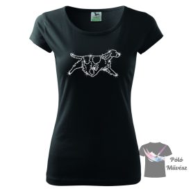   English Springer Spaniel Rhinestone T-shirt - English Springer Spaniel Crystal Shirt