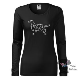  English Springer Spaniel Rhinestone T-shirt - English Springer Spaniel Crystal Shirt