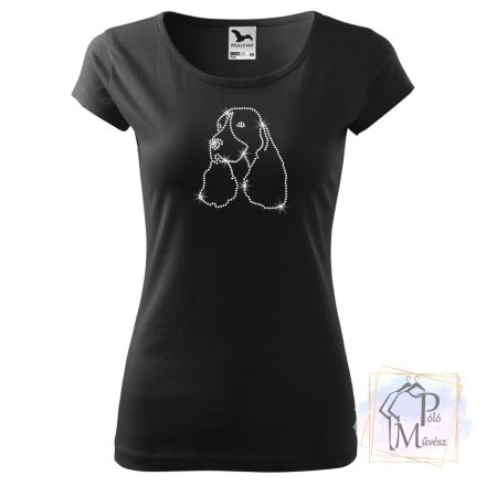 English Springer Spaniel Rhinestone T-shirt - English Springer Spaniel Crystal Shirt