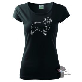   Australian Shepherd  Rhinestone T-shirt - Aussie Crystal Shirt