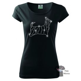   Australian Silky Terrier Rhinestone T-shirt - Australian Silky Terrier Crystal Shirt