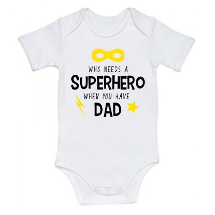 Superhero dad baby bodysuit