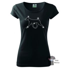 Basenji Rhinestone T-shirt - Basenji Crystal Shirt