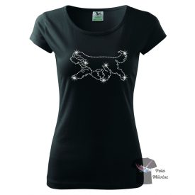   Bearded Collie Rhinestone T-shirt - Bearded Collie Crystal Shirt