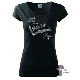 Religion rhinestone T-shirt