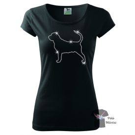 Bloodhound Rhinestone T-shirt - Bloodhound Crystal Shirt