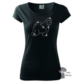   Bobtail Rhinestone T-shirt - Old English Sheepdog Crystal Shirt