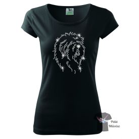   Bobtail Rhinestone T-shirt - Old English Sheepdog Crystal Shirt