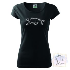   Border Collie Rhinestone T-shirt - Border Collie Crystal Shirt