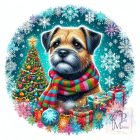 Christmas Border Terrier T-shirt - Border Terrier Shirt