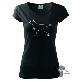   Border Terrier Rhinestone T-shirt - Border Terrier Crystal Shirt